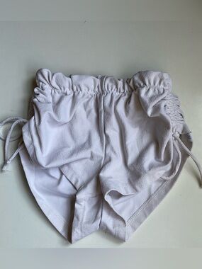 Five Dancewear White High Tie Dance Shorts